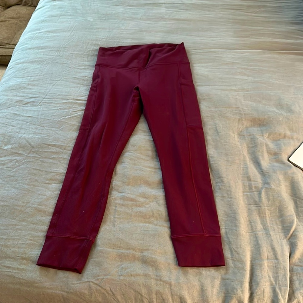 Fabletics leggings size M plum